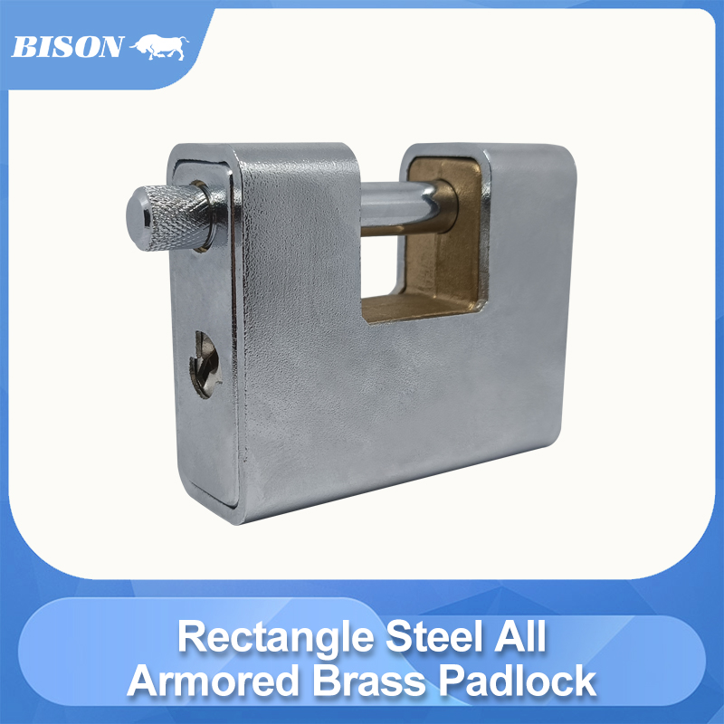 Rectangle Steel All Armored Brass Padlock NO.ZA112